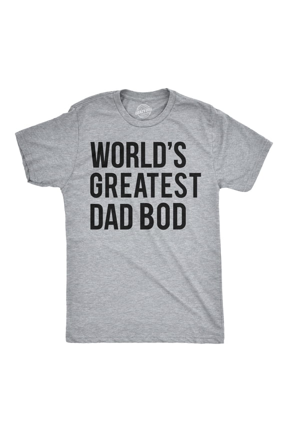 Mens Worlds Greatest Dad Bod T Shirt Perfect Gift for Dad Funny Father's Day Tee Graphic Tees
