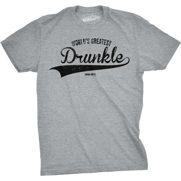 Mens Worlds Greatest Drunkle Funny Drunk Uncle Family Sarcastic Hilarious Saying Graphic Tees