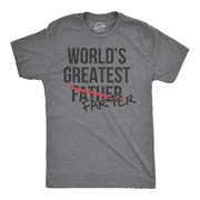 Mens Worlds Greatest Father Farter T Shirt Funny Gift for Dad Sarcastic Humor Graphic Tees