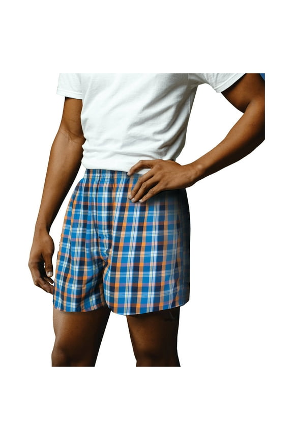 Mens Woven Boxers, 4 pack