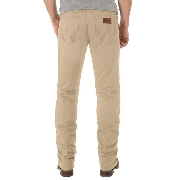 Wrangler Men's Retro Slim Stretch Straight Jeans Light Brown 36W x 30L US