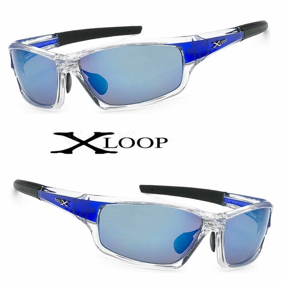Mens Wrap Around Sunglasses Fashion Designer Rectangular Shades Sport Golf