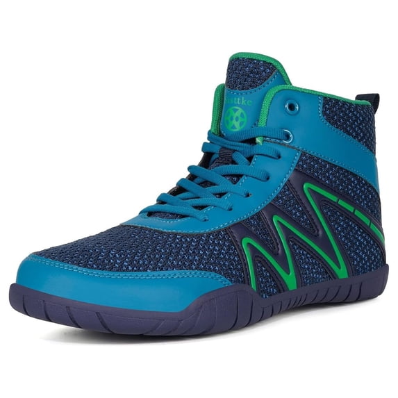 Mens Wrestling Shoes Trail Running Shoes Barefoot Senseless Blue Green/11Wide