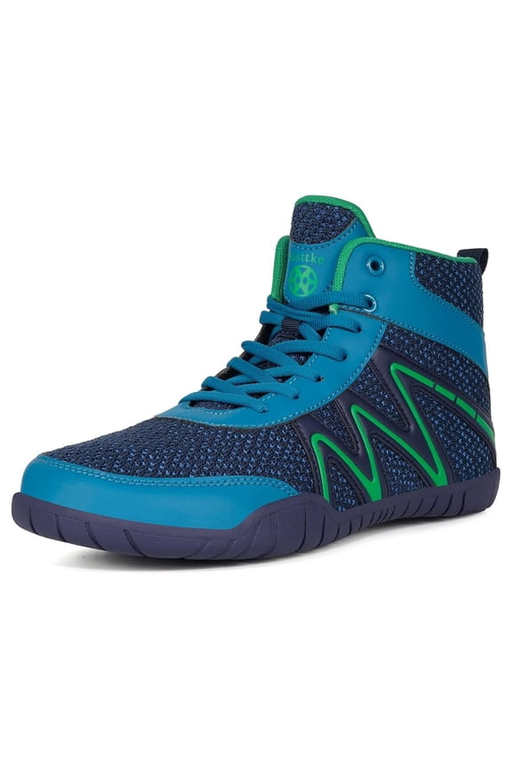 Mens Wrestling Shoes Trail Running Shoes Barefoot Senseless Blue Green/11Wide