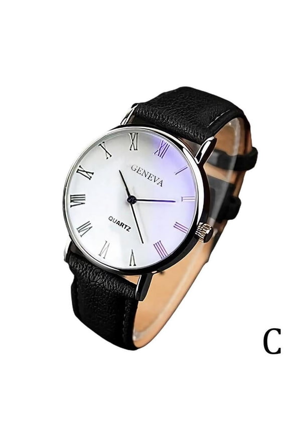 Mens Wrist Watches Watch Analogue Quartz Fashion Gift Leather 1 /