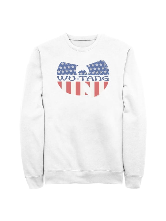 Mens Wu-Tang Clan American Flag Group Logo Sweatshirt