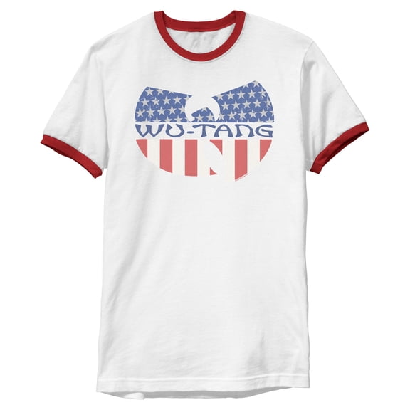 Mens Wu-Tang Clan American Flag Group Logo T Shirt