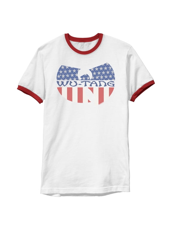 Mens Wu-Tang Clan American Flag Group Logo T Shirt
