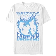 Mens Wu-Tang Clan Blue Fire Forever Logo T Shirt