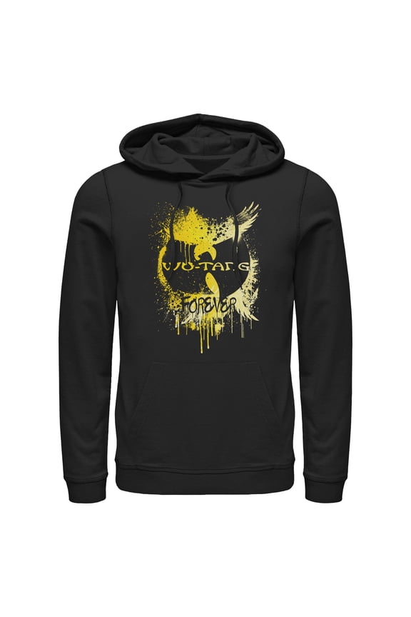 Mens Wu-Tang Clan Paint Splash Forever Logo Lightweight Hoodie