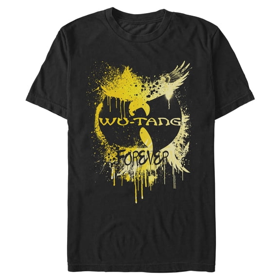 Mens Wu-Tang Clan Paint Splash Forever Logo T Shirt