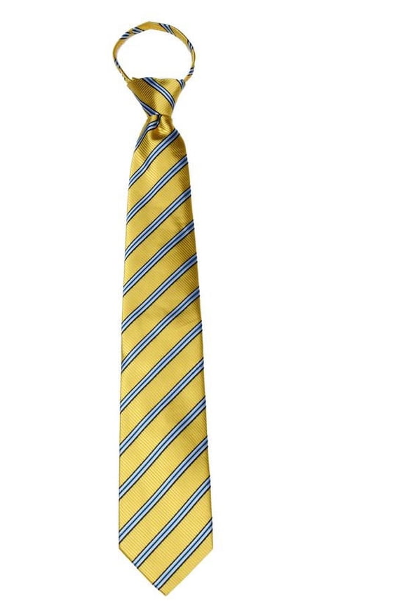 Mens XL Zipper pre made Stripe Extra Long Zipper Designer Necktie
