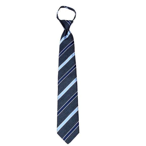 Mens XL Zipper pre made Stripe Extra Long Zipper Designer Necktie