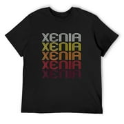 Mens Xenia, Oh | Vintage Style Ohio T-Shirt Black Small