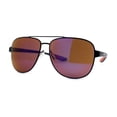 thumbnail image 1 of Mens Xloop 90s Classic Officer Cop Sport Rectangle Metal Sunglasses Black Orange Purple Mirror, 1 of 4