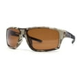 thumbnail image 1 of Mens Xloop Digital Camo Print Rectangle Wrap Sport Sunglasses All Brown, 1 of 4
