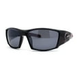thumbnail image 1 of Mens Xloop Thick Temple Sport Biker Wrap Sunglasses Black Red Black, 1 of 4