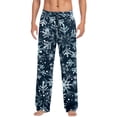 thumbnail image 1 of Mens Xmas Pjs Elastic Waist Christmas Print Holiday Casual Pants Bottoms Celebrating Xmas Gifts Loose Fit Sleepwear for Men ZA Blue M, 1 of 4