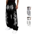 thumbnail image 1 of Mens Y2K Sweatpants Baggy Gothic Print Jogger Pants Loose Fit Streetwear Trousers With Dark Graphic Design For Daily Casual, 1 of 4