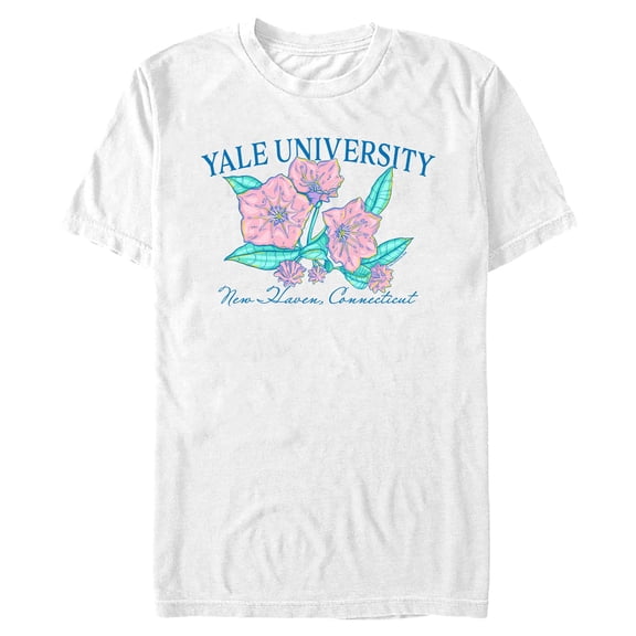 Mens Yale University Floral School Logo T Shirt