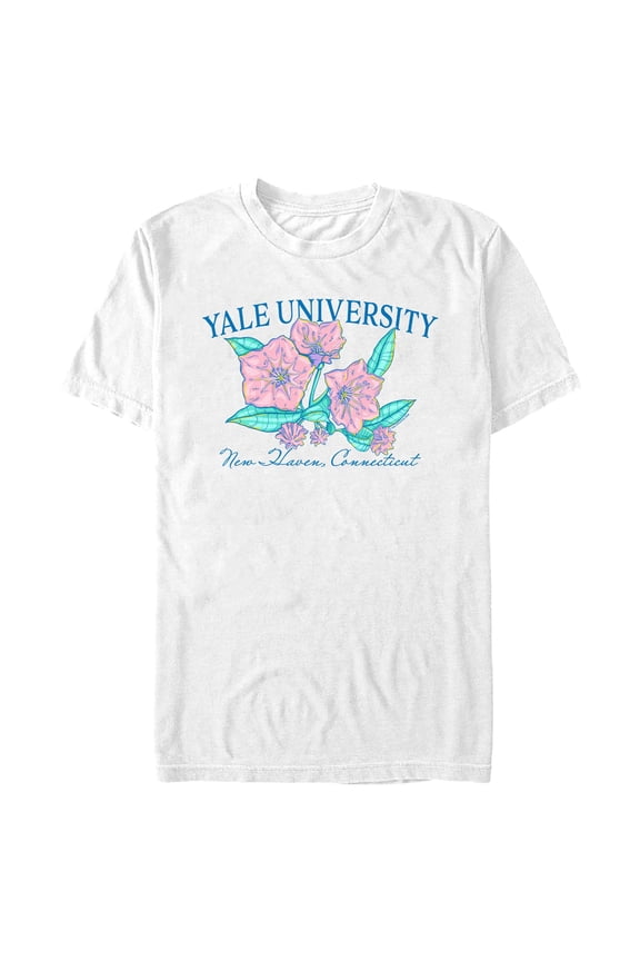 Mens Yale University Floral School Logo T Shirt
