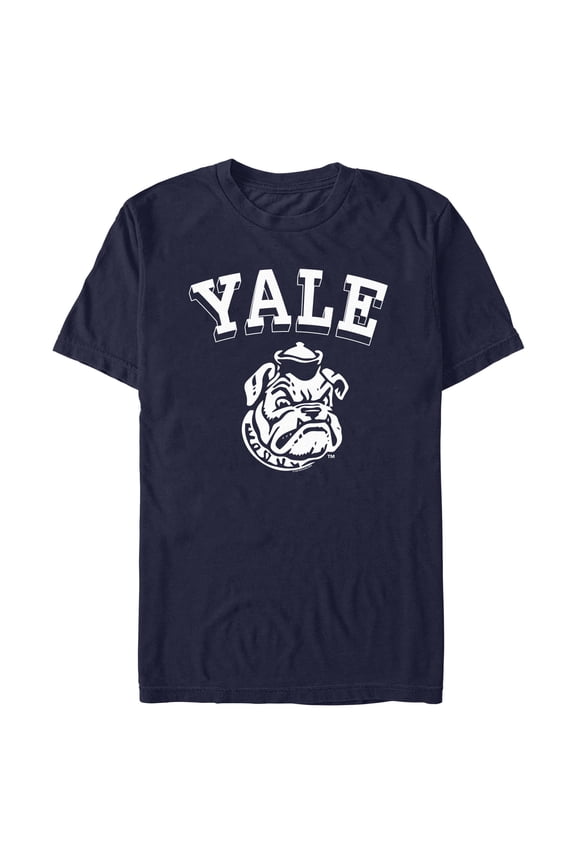 Mens Yale University Handsome Dan Face T Shirt