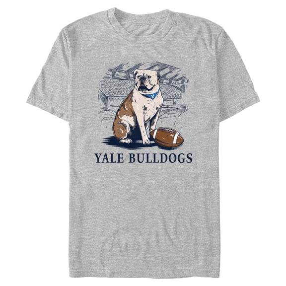 Mens Yale University Handsome Dan Football T Shirt