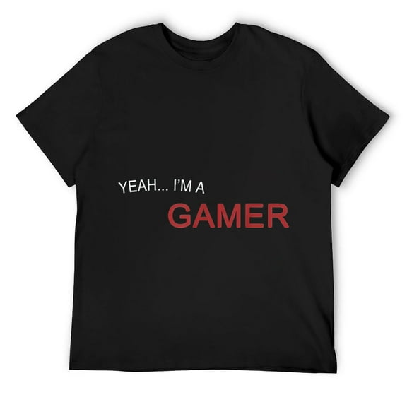 Mens Yeah... I'm A Gamer T-Shirt Black Medium