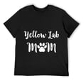 thumbnail image 1 of Mens Yellow Lab Labrador Mom Dog Lover T-Shirt Black, 1 of 5