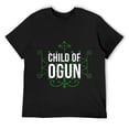 thumbnail image 1 of Mens Yoruba African God Hoodoo Veve Orisha Child Of Ogun T-Shirt Black 3X-Large, 1 of 5