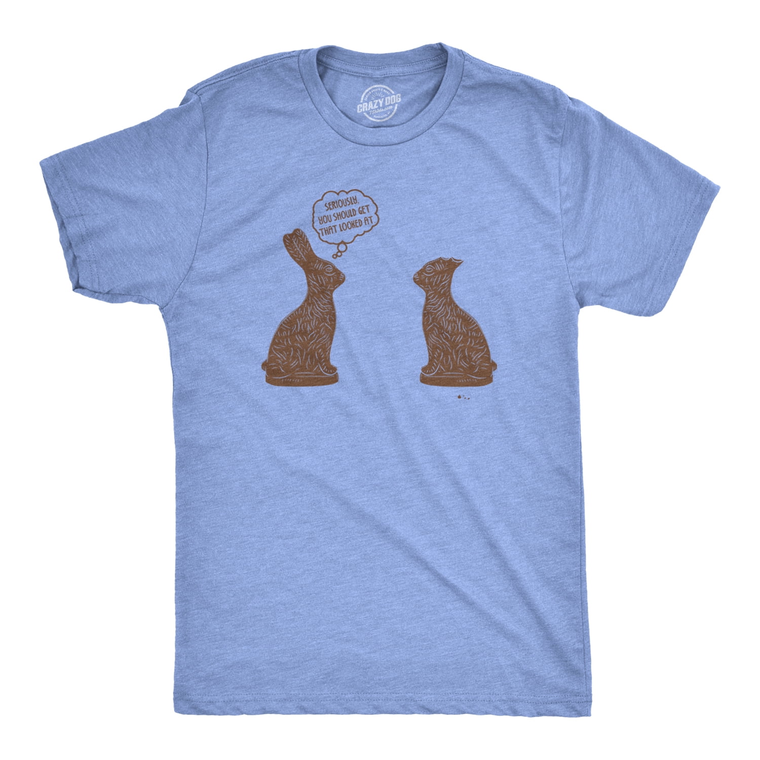 Mens You Should Get That Looked At Easter T Shirt Funny Chocolate Bunny Tee  Graphic Tees - Walmart.com, image size:1500x1500