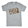 thumbnail image 1 of Mens You Want A Piece Of Me T Shirt Funny Chocolate Easter Bunny Tee Graphic Tees, 1 of 7