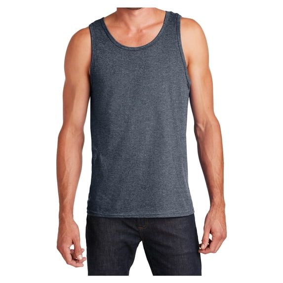 Mens Young The Concert Cotton/Polyester Tank Heather Grey Large
