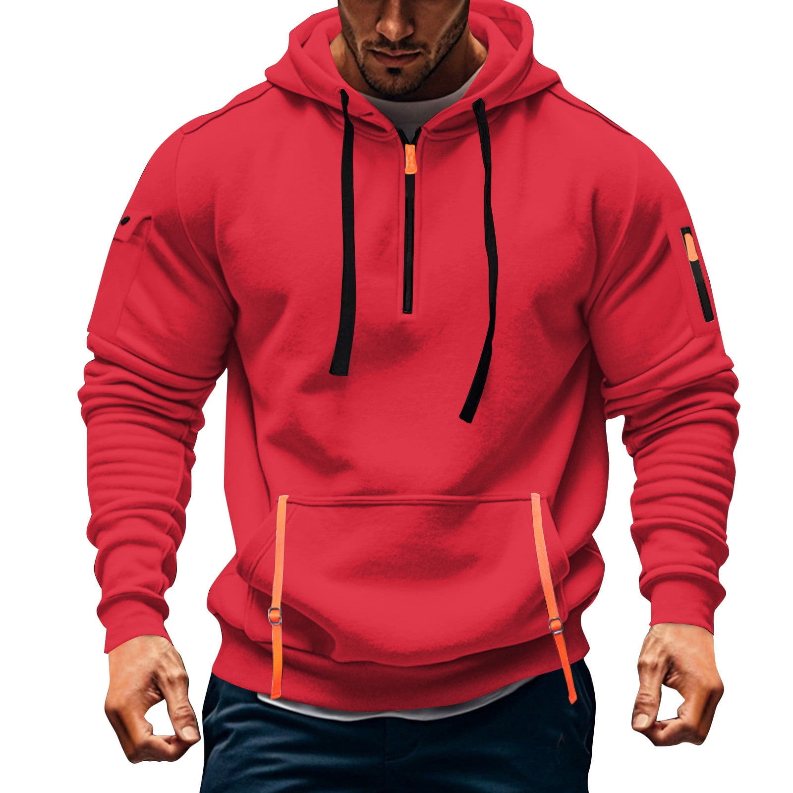 Mens Zipper Hoodies With Pocket main image 1