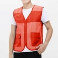 thumbnail image 1 of Mens Zip-Up Vests M-4X Plus Size Sleeveless Waistcoats with Pockets Big & Tall Lightweight Solid Hollow-Out Hiking Work Outerwear Tank Tops, 1 of 8