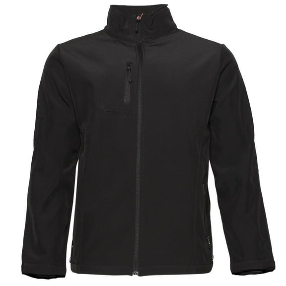 Mens Zipper Water Resistant Jacket Fleece Lining Polyester Tom Black M