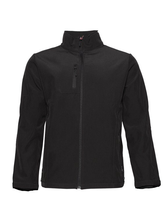 Mens Zipper Water Resistant Jacket Fleece Lining Polyester Tom Black M