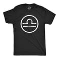 thumbnail image 1 of Mens Zodiac Libra T Shirt Cool Astrology Gift Horoscope Birthday Star Sign Graphic Tees, 1 of 9
