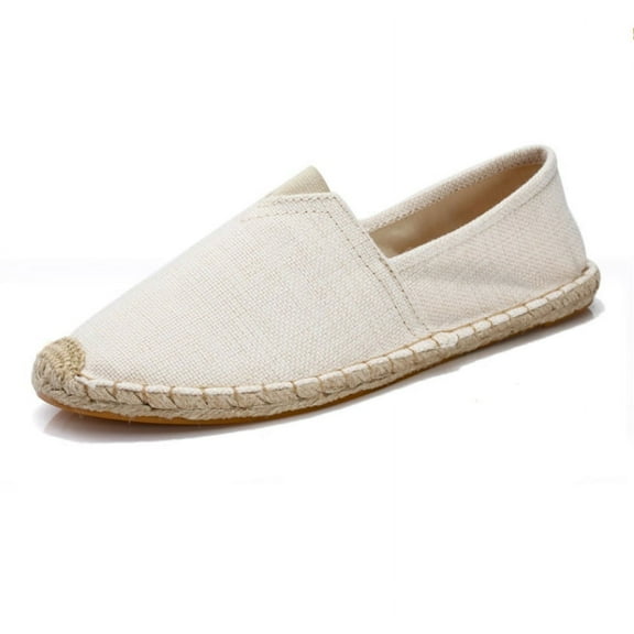 Mens and Womens Espadrilles Breathable Slip On Flats Shoes