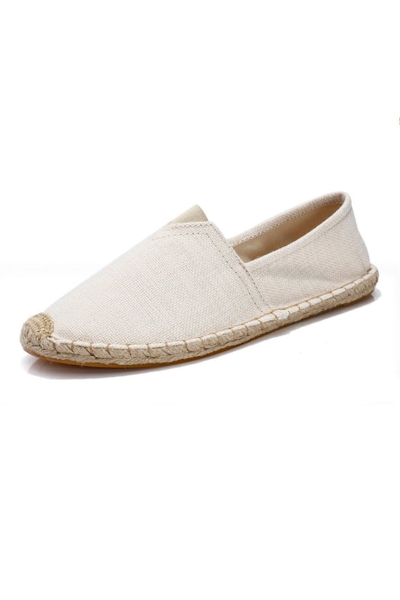 Mens and Womens Espadrilles Breathable Slip On Flats Shoes