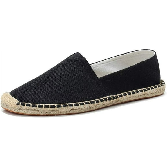 Mens and Womens Espadrilles Breathable Slip On Flats Shoes