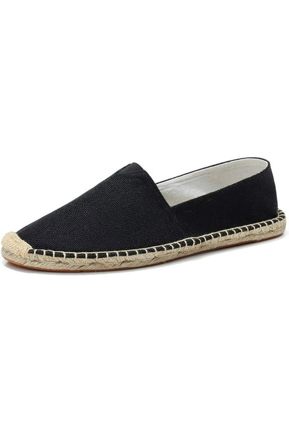 Mens and Womens Espadrilles Breathable Slip On Flats Shoes