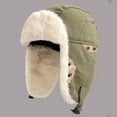 thumbnail image 1 of Mens and Womens Hats Cold Weather Russian Hat with Earflap Boys Girls Fleece Sherpa Lined Windproof Thermal Warm Cap for Outdoor Hunting, 1 of 4