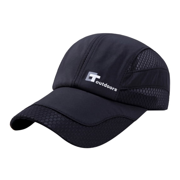 Mens baseball cap and sun hat, fitted dad hat with adjustable design, outdoor workout Men Women Solid Cap Mesh Quick Drying Adjustable Breathable Sport Outdoor Sun Protection Baseball Cap