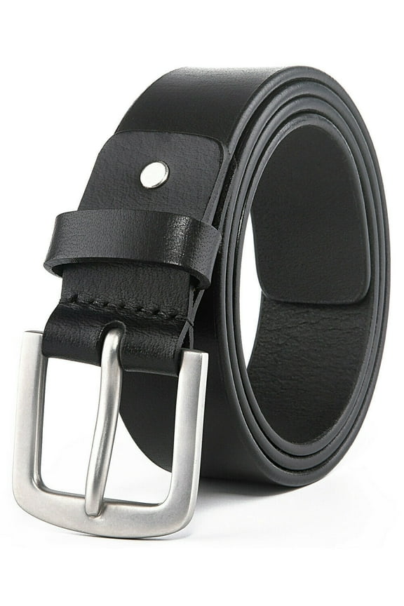 Mens belts,Full Grain Genuine Leather Casual Dress Jeans Belts for Men