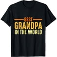 thumbnail image 1 of Mens best grandpa in the world grandfather T-Shirt, 1 of 3