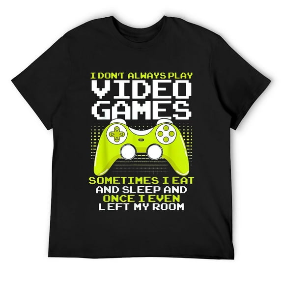 Mens for a Funny Typical Gamer T-Shirt Black