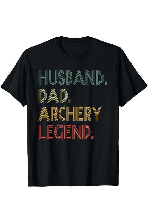 Mens husband Dad Archery legend for Archer Bow Hunter fathers day T-Shirt, Unisex T-Shirt