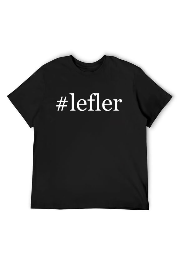 Mens #lefler - A Hashtag Soft & Comfortable Men's T-Shirt Black 2X-Large