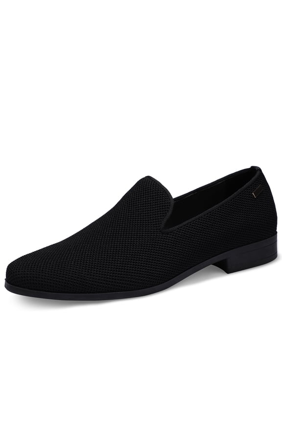 Mens loafers dress shoes Slip On Driving Shoes Classic Tuxedo outdoor walking Shoes Black Size 10.5